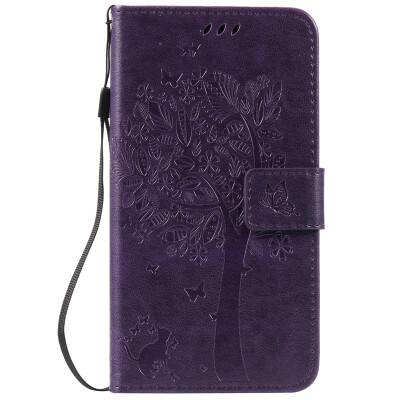 

Purple Tree Design PU кожа флип крышку кошелек карты держатель чехол для HUAWEI MATE S