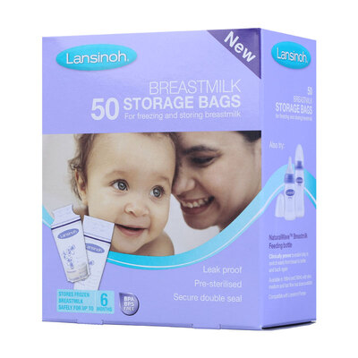 

US Lansinoh breast storage bags 50 pieces imported