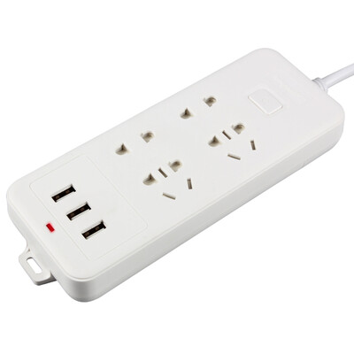 

LIANGGONG (lengon) XD-K104U 3 бита 2 1,8 м общей отверстие 2.1A USB-зарядка переключатель управления колодки с USB-штекер панелью монтажной платой перетащить полосы полосы