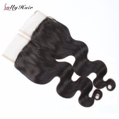 

4*4 Lace Closure 7A Peruvian Virgin Hair Body Wave Closure Cheap Human Hair Weave Swiss Lace Closure Can be Dyed and Bleached