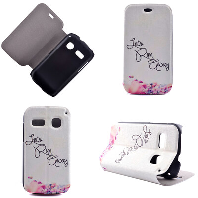 

Lets Run Design PU Leather Flip Cover Wallet Card Holder Case for Alcatel One Touch Pop C3