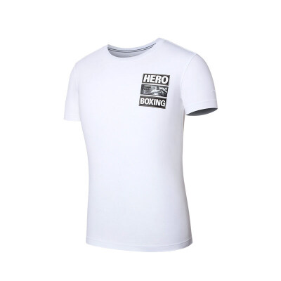 

ANTA Men's Handbags 15727165 Fighting Series Sportswear Slim Simple T-Shirt Pure White-1 S / Men 165