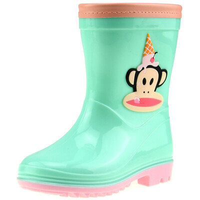 

PaulFrank рот обезьяна ребенок дождь сапоги мужчины и женщины ботинки младенца модные водные ботинки PF1003 зеленый 23 ярдов