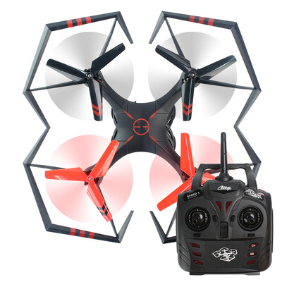 

ATTOP TOYS Радиоуправляемый четырёхосьный квадрокоптер летательный аппарат беспилотный самолет A25, ударопрочный, черный