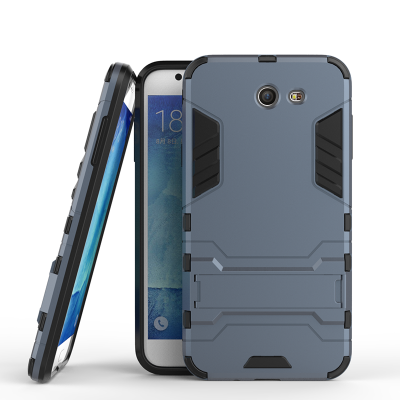 

Dark blue Slim Robot Armor Kickstand Shockproof Hard Rugged Rubber Back Case For SAMSUNG Galaxy J7 2017/J727P