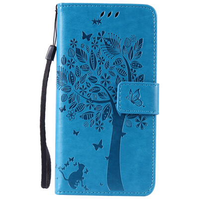 

Blue Tree Design PU кожа флип Обложка Кошелек Карты Держатель чехол для LG NEXUS 5X