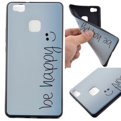 

Happy Pattern Soft Thin TPU Rubber Silicone Gel Case Cover for HUAWEI P9 Lite