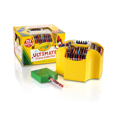 

Painted Crayola 152 color crayon box 52-0030