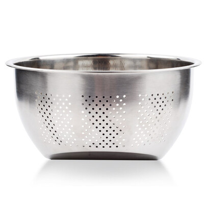 

Kleibi Multifunctional Stainless Steel Washing Basket Drainage Basket Water Treatment Basin Outdoor Household Washing Basket Kitchen Rice Wash Sieve KLB1145