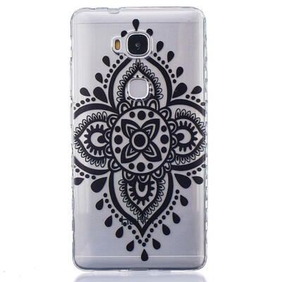 

Black Chinese knot Pattern Soft Thin TPU Rubber Silicone Gel Case Cover for HUAWEI Honor 5X