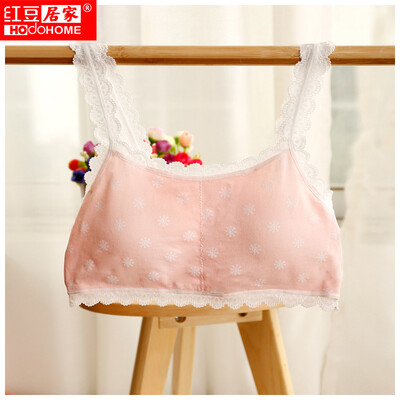 

Red bean home Hodohome girls bra development period students no steel underwear sports vest pink A70