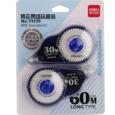 

Effective deli 33226 lengthened durable correction belt correction with modified with two loaded 30m blue