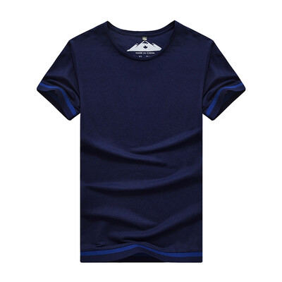 

Антарктика (Nanjiren) с короткими рукавами футболка мужской простой простой цвет футболка мода дикий круглый большой размер мужской одежды 17001NJ1712 сокровище синий L