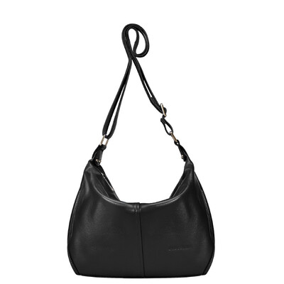 

Crocodile CROCODILE cowhide large capacity elegant ladies shoulder Messenger bag 12512108-01 black