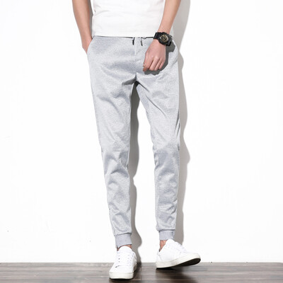 

Battlefield Jeep Casual Pants Men's Slim Pure Color Comfort Feet 9th Pants 17088Z18 Black S