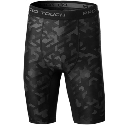 

PRO TOUCH men's professional training shorts fitness pants quick-drying cushioning stretch body sculpture 256949 900 050 black / asphalt ash XL