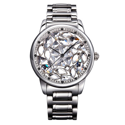 

Womens Watch Glaring Personality Quartz Watch With A Steel Watchband