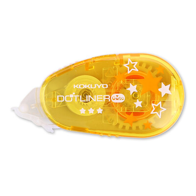 

(KOKUYO) Япония импортированных канцелярских можно заменить точки точки пластиковые двухсторонний клей 8,4mmx8m (желтый) DM456-08N