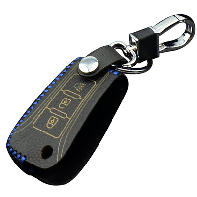 

Huashi modern key bag hand-stitched folding three-key red name rui IX35IX25 Yuet key set keychain