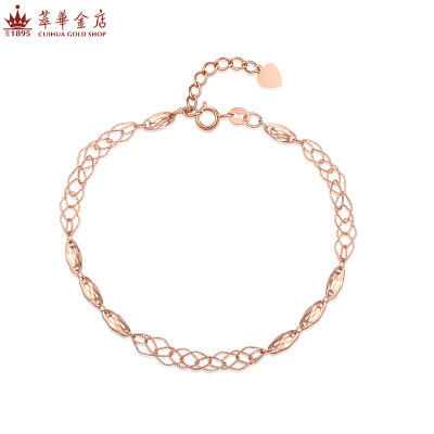 

Cuihua (CUIHUA ZHUBAO) attachment 18K gold bracelet rose gold / gold bracelet 2.2-2.4 grams