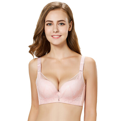 

Jingdong supermarket City beauty Ms bra sexy lace edge gathered with a steel ring side of the ladies underwear 2B7105 bean green 75B