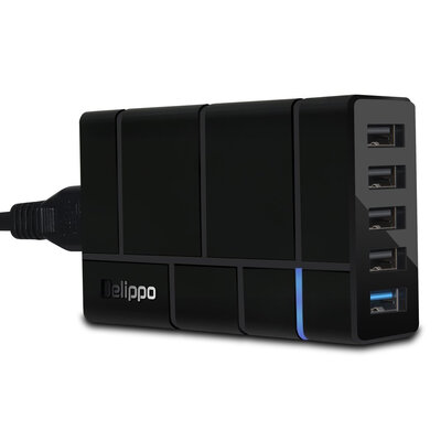 

5 Port USB Charger Delippo® Qualcomm Quick Charge 20 Desktop Charging Station Wall Charger for iPhone 7 6 6 Plus 6s 6s Plus