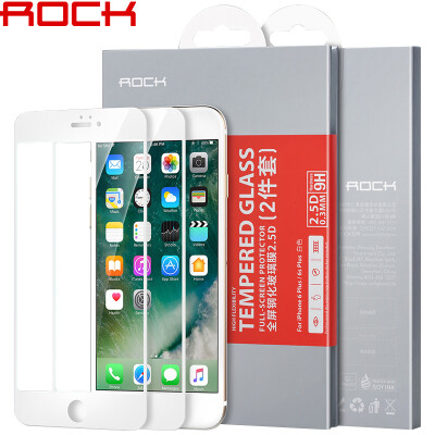 

[2] Лки означают (ROCK) iphone6s полноэкранных пленки / стеклянную пленка взрывы Apple, 6 / 6s HD стальной фольга мембрана телефона - Белые