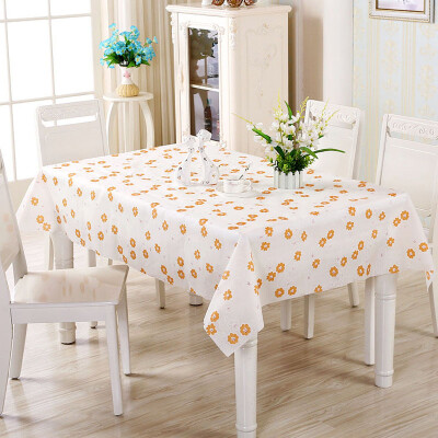 

Green reed pvc table cloth tablecloth coffee table cloth waterproof anti-oil orange flowers 130 * 180cm 105 * 150cm 2 sets