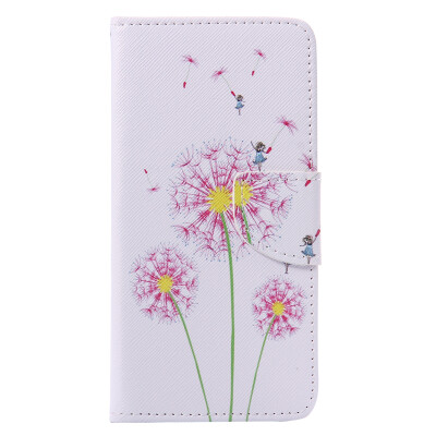 

Pink Dandelion Design PU Leather Flip Cover Wallet Card Holder Case for HUAWEI P9