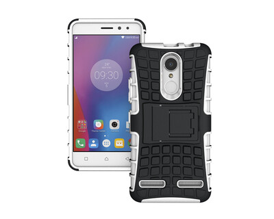 

LENOVO K6 CaseGangxun Heavy Duty Armor Dual Layer Rugged Hybrid Hard Shockproof Case with Kickstand for LENOVO K6 Cover white