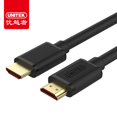 

UNITEK Y-C138P hdmi line version 20 4k 3D high-definition screen conversion line 2 meters then projection TV computer data cable for home improvement engineering wiring black
