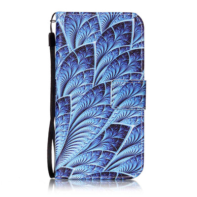 

Blue Dazzle Дизайн PU кожа флип Обложка Кошелек для карты памяти чехол для Samsung Galaxy J5