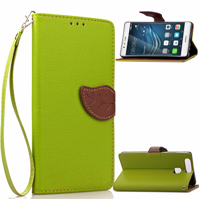 

Green Design PU Leather Flip Cover Wallet Card Holder Case for Huawei P9 Plus