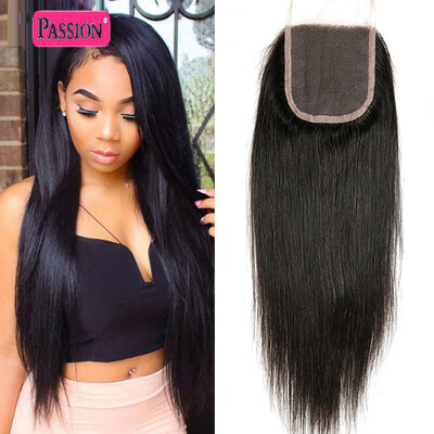 

Passion Hair On Sale 8A Brazilian Straight Virgin Hair With Closure 3pcs Brazilian Human Virgin Hair Straight With Closure