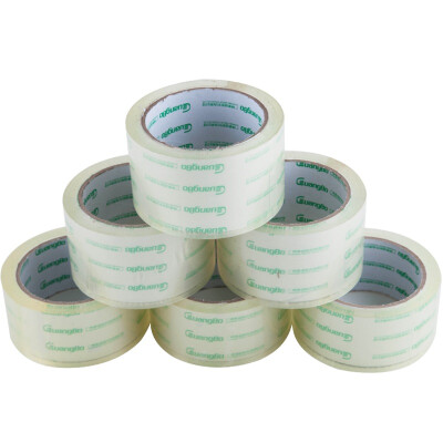 

GuangBo 6 package 48mm * 100y high transparent tape sealing tape office stationery FX-61