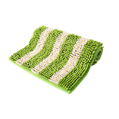 

Suartite boutique chenille absorbent mat anti-slip mat bathroom bathroom door mat soft thick encryption machine washable 5080cm green