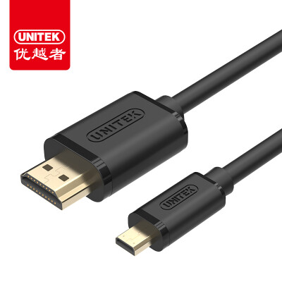 

Улучшенный человек (UNITEK) кабель Mini HDMI HDMI кабель Mini HDMI 1 метр видео конвертера таблетка двунаправленному конвертор подключен HD TV линий мини черной линия Y-C151