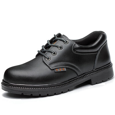 

Old steward LAOGUANJIA LG-005 labor insurance shoes male anti-smashing anti-skid work shoes black 39 yards
