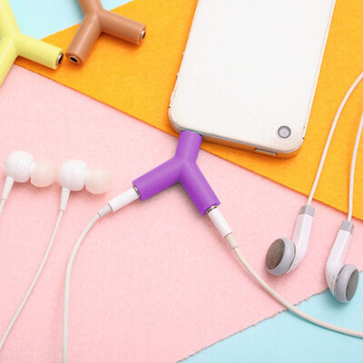 

MyMei Earphone Pro 35mm Stereo Audio Jack Male Headphone 2 Way Y-Splitter Adapter
