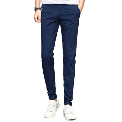 

(MSEK) casual pants men's feet casual pants Korean Slim trousers LXK70097 sapphire blue 31