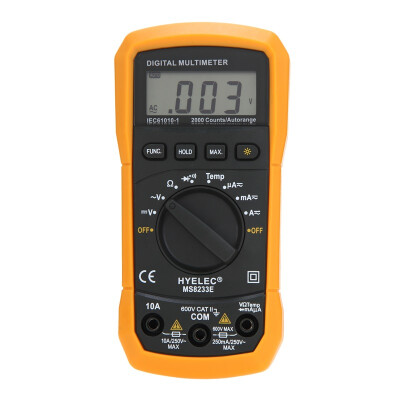 

Huayi PEAKMETER MS8233E handheld digital multimeter automatic range