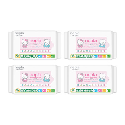 

Nepia wet paper towel cartoon series hellokitty series moisturizing moisturizing baby pro PP wipes 50 pumping / bag (replacement) * 4 packs