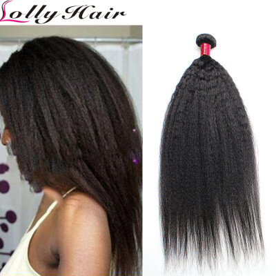 

Malaysian Yaki Straight Virgin Hair Weave 4 Bundles Lolly Hair Products Coarse Light Yaki Virgin Hair Unprocessed Hair Bundles