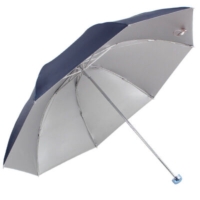 

Jingdong supermarket] Paradise umbrella silver plastic high-density polyester three fold ultra-light sunny umbrella sun umbrella green 336T