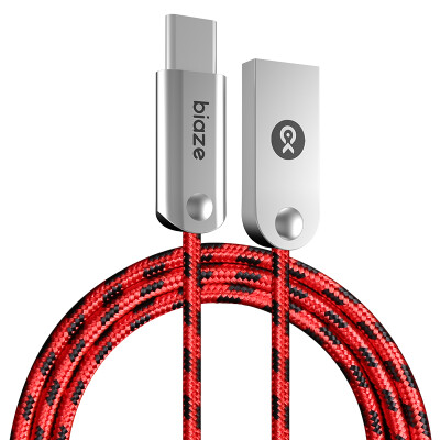 

BIAZE K13 Braided Zinc Alloy Type-C Data Cable Andrews Mobile Phone Charger Power Cord 1.2m Red China P9 / mate9 / Glory V8 / Music as 1S2 / Millet 5