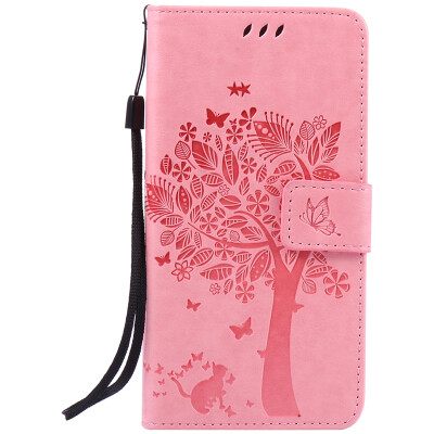 

Pink Tree Design PU кожа флип крышку кошелек карты держатель чехол для SONY Z4