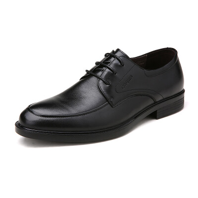 

CROWN Men's Lace-up Wear-resisting Business Dress Leather Shoes 3035A712S2