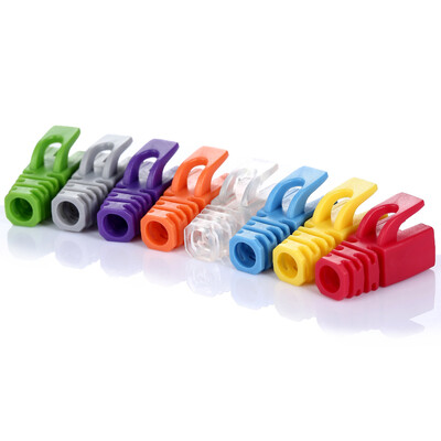 

AMPCOM AMCOM AMHTYE30 crystal head jacket environmental protection material super five class six unshielded shielded cable connector protective cover yellow 30