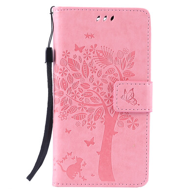 

Pink Tree Design PU кожа флип крышку кошелек карты держатель чехол для LG G4MINI