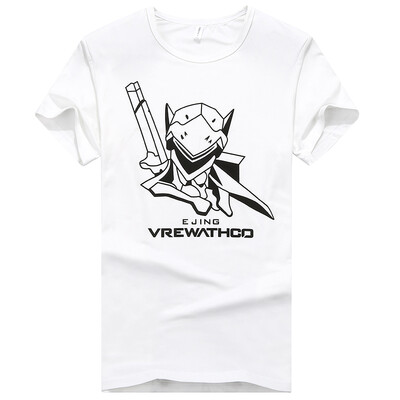 

Arctic cashmere Bejirog T-shirt male printing casual Korean Slim round neck short sleeve 17030BJT28 white L